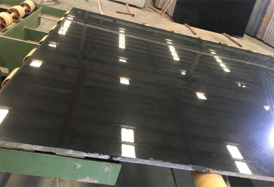 absolute black granite slab