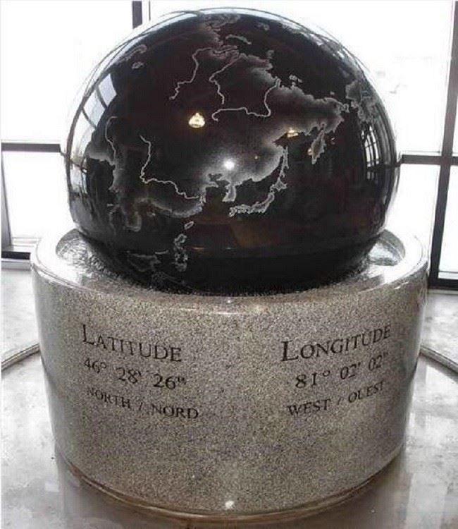 stone ball fountain