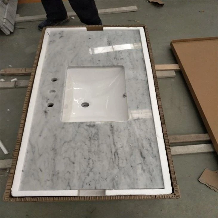 Carrara Blan Marble Vanite