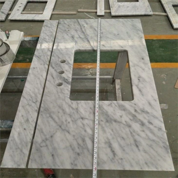 marble vanity top in carrara white