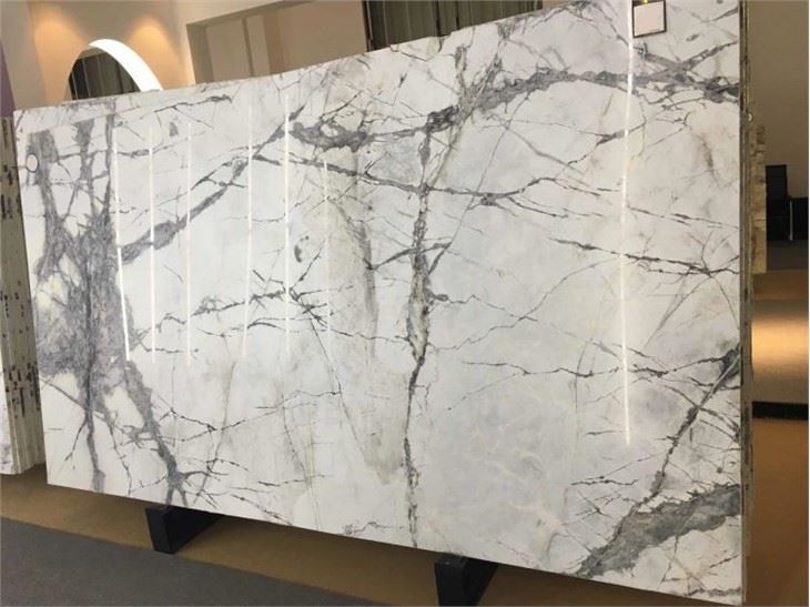 winter river snow marble