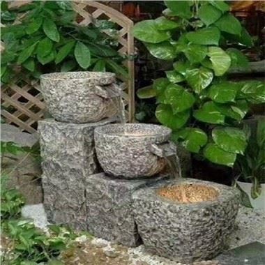 Sou entènèt jwèt Modèn Stone Fountain