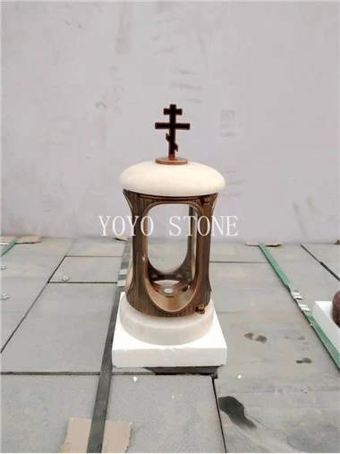 Sou entènèt jwèt Granite Stone Lantern