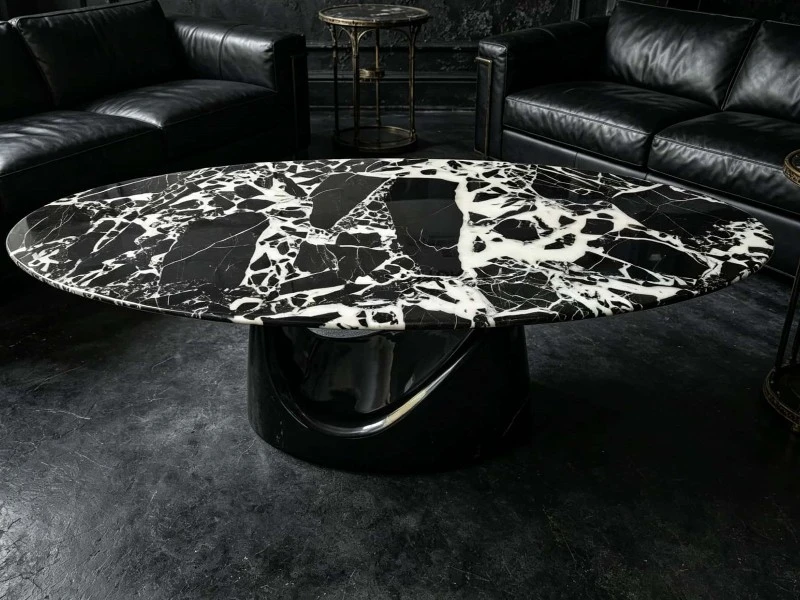 black-marble-round-coffee-table black-marble-round-coffee-table