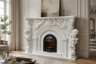 Blan Marble dife antoure